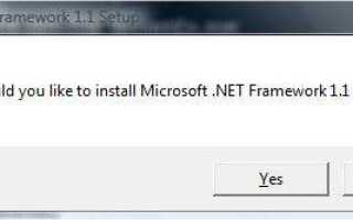 Install Microsoft .NET Framework 1.1 on Windows 10 / 8 / 7 / Vista (Fix RegSvcs.exe Error)