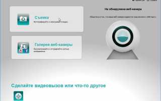 Logitech Webcam Software на русском